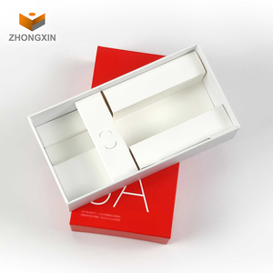One-Stop Service Custom Logo Consumer Electronics Packaging Smartphone Mobile Phone Package <strong>Red</strong> Rectangle Paper <strong>Box</strong>