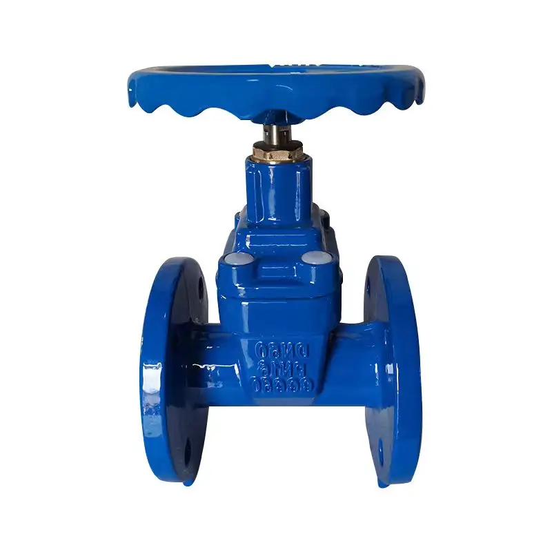 DIN3352 DN400 PN10 PN16 251KG ferro dúctil assento resiliente flangeada F4 Stem Gate Valve