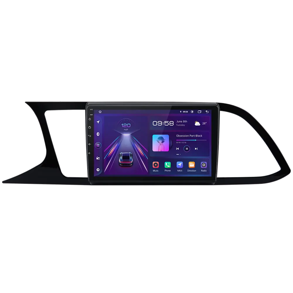 Junsun V1Pro AI Voz 2 din Android Auto Radio para Seat Leon 3 2012-2020 Carplay 4G GPS Multimedia Auto