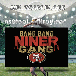 مخصص 3 × 5 أقدام لفريق NFL رايات راية دائمة بوليستر لافتات رقمية مطبوعة مع شحن سريع - Product Image 4