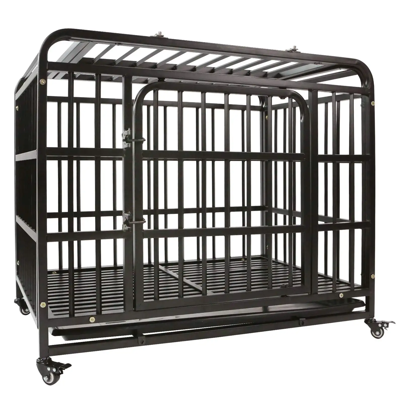 High Quality And Comfortable Dog Crate Animal Cage Double Door Stainless Steel Dog Cage Dog Kennel For Sale