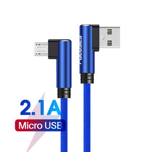 织物编织微型usb电缆直角电缆android免费样品90度1m原始5针mi android fast usb电缆 - Product Image 2