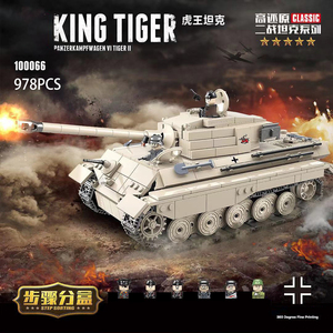 WW2 Military Series <strong>Soviet</strong> Germany Union Light Tank 131 T-34 M4A1 VK1602 M3AI Tank Model MOC Army Weapon Building Blocks <strong>Toys</strong> - Product Image 5