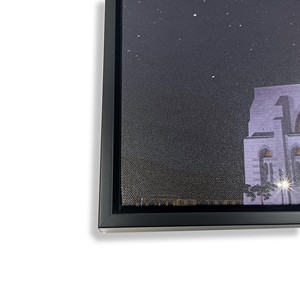 Led aydınlatma ile ahşap çatkı duvar sanat tuval resim dekorasyon için ışık kapalı modern özel tasarım sanat için tuval üzerine baskı - Product Image 5