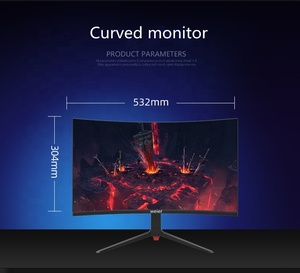 Weier 23,8-Zoll-HDR-Computermonitor mit 75-Hz-Bildschirm für PC-Gaming-SDI-und DP-Schnitts telle - Product Image 2