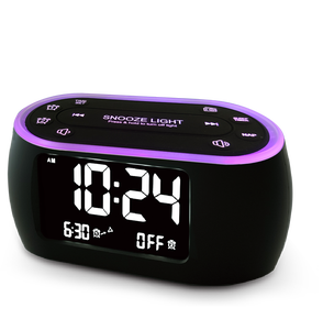Radio doppia sveglia 7 colori luce notturna Nap Timer FM Radio Auto-Off per camere da letto - Product Image 1
