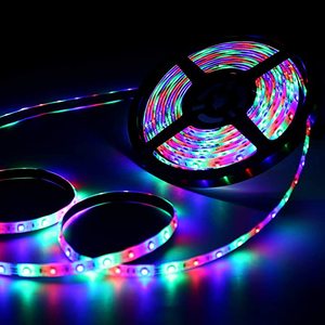 แถบไฟ LED RGB 5ม.,แถบไฟ LED แบบยืดหยุ่นอะแดปเตอร์ควบคุมระยะไกล12V แถบไฟ LED RGB 3528 SMD แถบไฟ LED สำหรับ Fita - Product Image 2