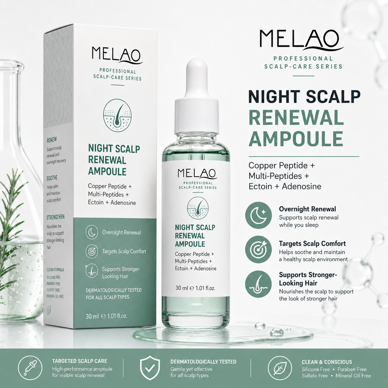 AMPOULE RÉNOVATION DU CUIR CHEVELU NUIT