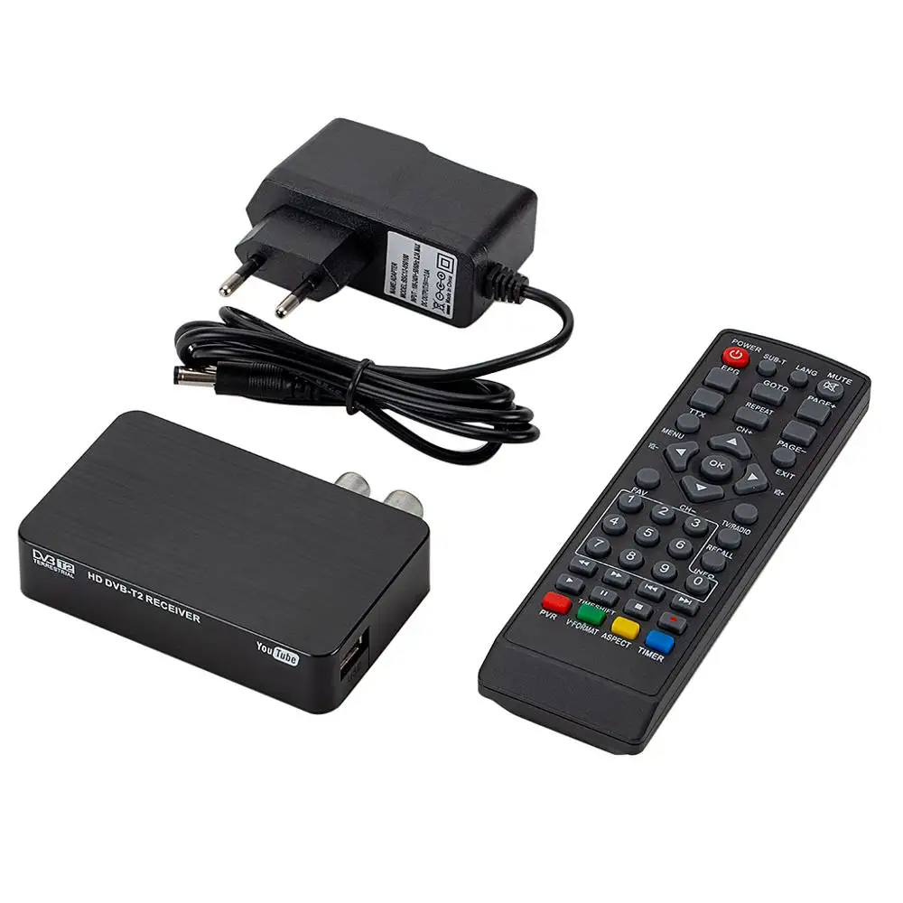 Mini K2 DVB-T/T2 TV Empfänger Hohe Qualität Set-Top TV Receiver-Schwarz Farbe