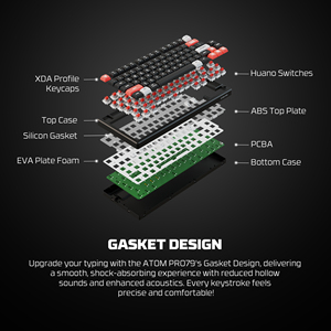 FANTECH ATOM PRO79 MK917 Mechanical <strong>Keyboard</strong> RGB Wireless <strong>Bluetooth</strong> Tablet <strong>Keyboard</strong> Gaming Mechanical <strong>Keyboard</strong> - Product Image 3