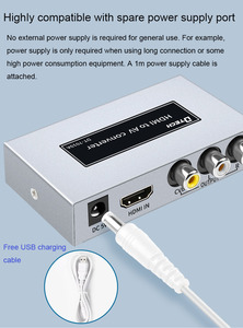 Dtech High Definition HDMI to AV Converter Support 1080P@60Hz Resolution Video Signal Converter - Product Image 4