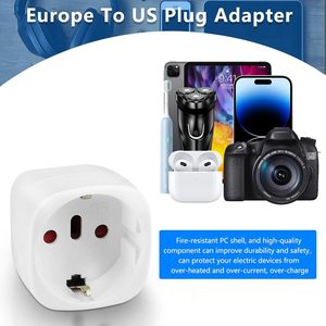 Europäischer zu US-Stecker adapter, EU zu US-Adapter, Europa zu US-Stecker adapter, Europa zu USA Travel Plug Converter. - Product Image 4
