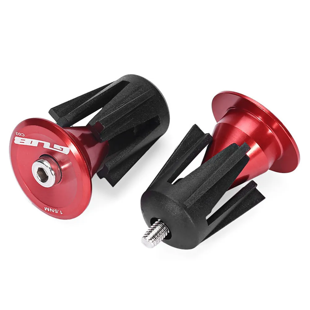 GUB C03 2Pcs Mountain Bike Handlebar Ends Bicycle Grip Ends Ca.ps Parts Accessories MTB Road Cycling HandleBar Plug Ends