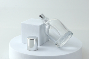 Wholesale Empty Cylinder 30ml 50ml 100ml Transparent Glass <strong>Oval</strong> <strong>Perfume</strong> Bottles with Cap with Box - Product Image 6