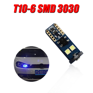 AMS LED T10 LED no polor 10 SMD 3030 1.8W 194 168 Dome Dome harita gövde plaka işık lamba ampulü T10 Led Amber 12V