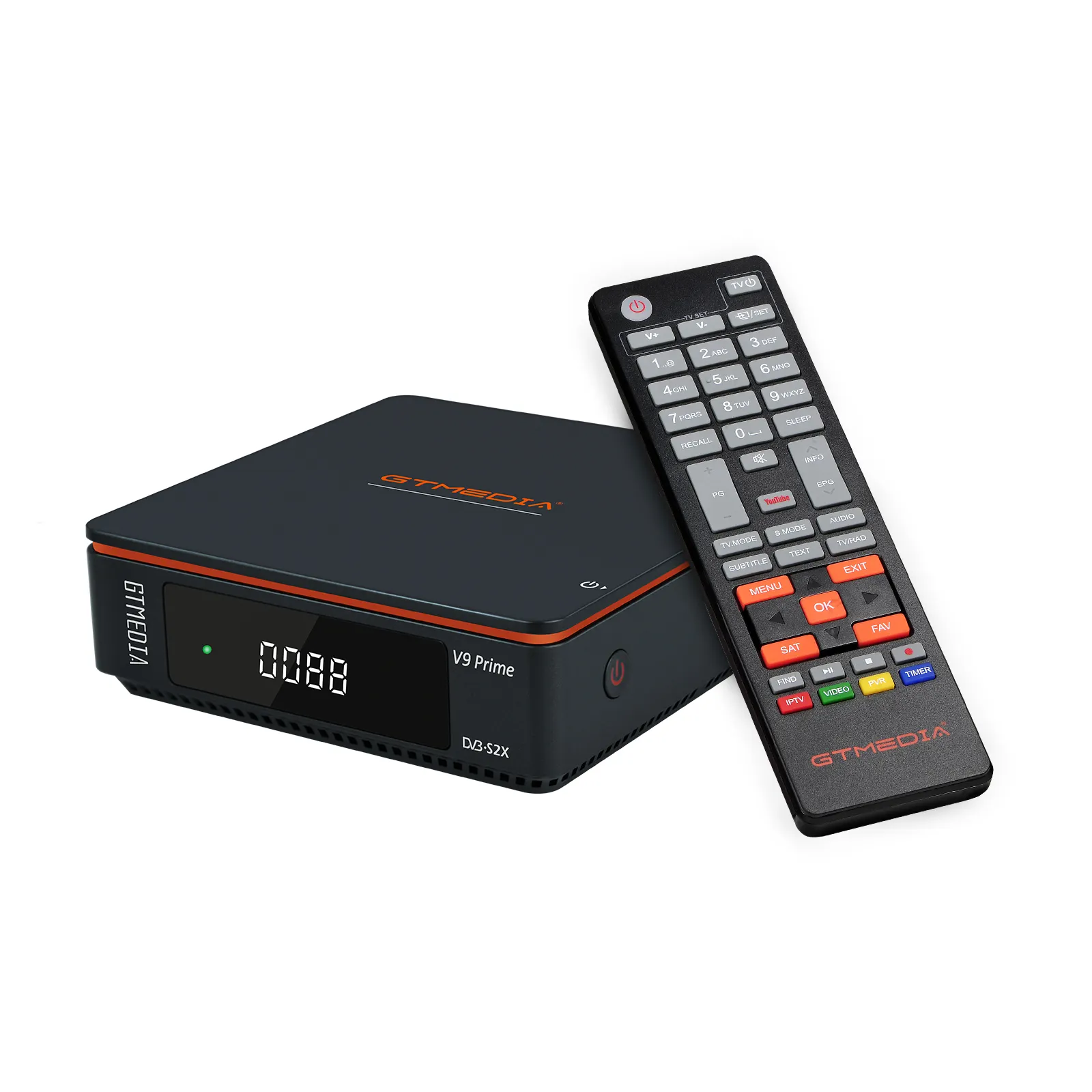 Receptor de satélite Gt media V9 Prime, H.265 decodificador de satélite, receptor de satélite de TV Digital HD de 1080P, compatible con CCCAM