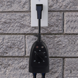 2 Grounded Outlet Waterproof Photocell Dusk to Dawn <strong>Light</strong> <strong>Sensor</strong> <strong>Timer</strong> Countdown <strong>Timer</strong> <strong>Timer</strong> for Garden - Product Image 3
