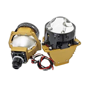 80W Bi Led lazer projektör Lens üç yansıma fincan Led projektör çift lazer projektör far - Product Image 3