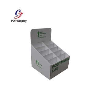 Kundenspezifisches Logo Arbeitsplatttenschirm aus Recyclingmaterial Karton Druck Wellpappe-Schalter PDQ-Displays für Gesichtscreme Lotion