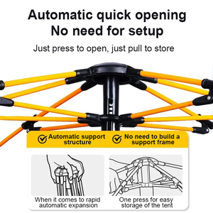 Tente de Camping Automatique Instantanée Étanche d'Extérieur pour 4 à 6 Personnes, OEM d'Usine - Product Image 3