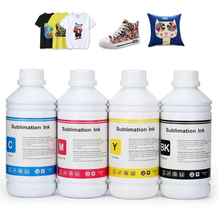 Water Based Dye Sublimation Refill Ink For Epson Stylus Photo T60 1400 R230 R280 R1800 R2400 1500W 2100 2400 Printer For Tumbler