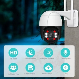 Cámara IP Wifi de 5MP para exteriores, seguimiento automático humano, PTZ cámara domo de velocidad giratoria, aplicación XM Icsee, compatible con grabadora Nvr - Product Image 6