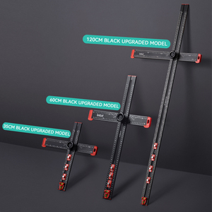 Imbot thước kẻ chế biến gỗ có thể điều chỉnh với hướng dẫn khoan, dụng cụ cầm tay hợp kim nhôm để tự làm tủ đục lỗ và khoan - Product Image 6