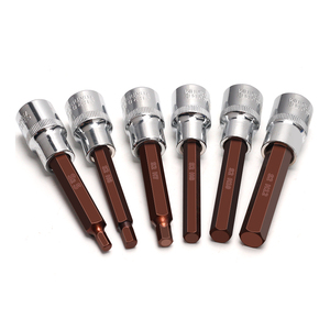 18 parça S2 iç Hex soket uçları elektrik anahtarı seti araçları için 1/2 inç 1/4 inç kutusu - Product Image 3