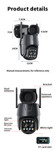 4MP/6MP/8MP Smart Wireless 8X Zoom PTZ Wifi Seguridad IP CCTV Sistema de red Cámara - Product Image 3