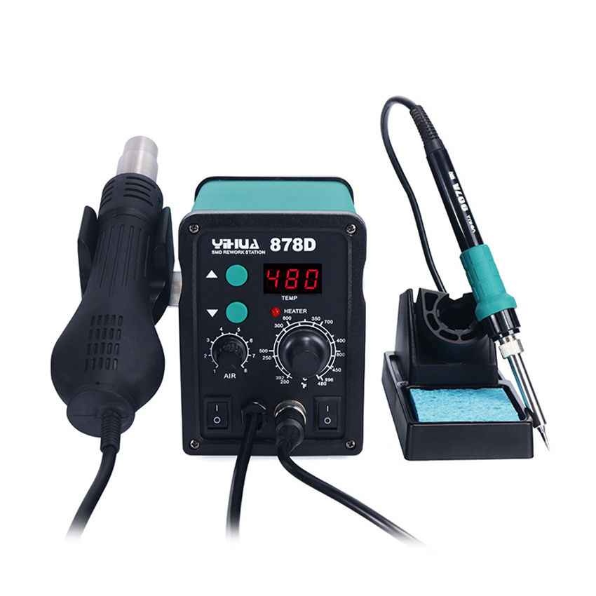 878D soldering desoldering station