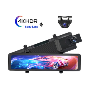 Đầy Đủ Màn Hình Cảm Ứng 3 Ống Kính Wifi Dash Cam HD 1080P Phía Sau Gương Đảo Lời Lái Xe Ghi Âm Cho Xe - Product Image 6