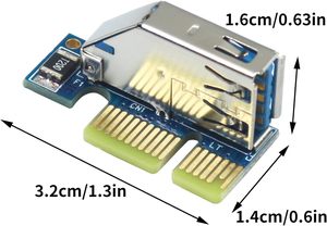 PCIE PCI-E PCI Express X1 a PCI Riser Card Bus Card Adaptador de alta eficiencia Convertidor USB 3,0 Cable para PC de escritorio ASM1083 Chip - Product Image 3