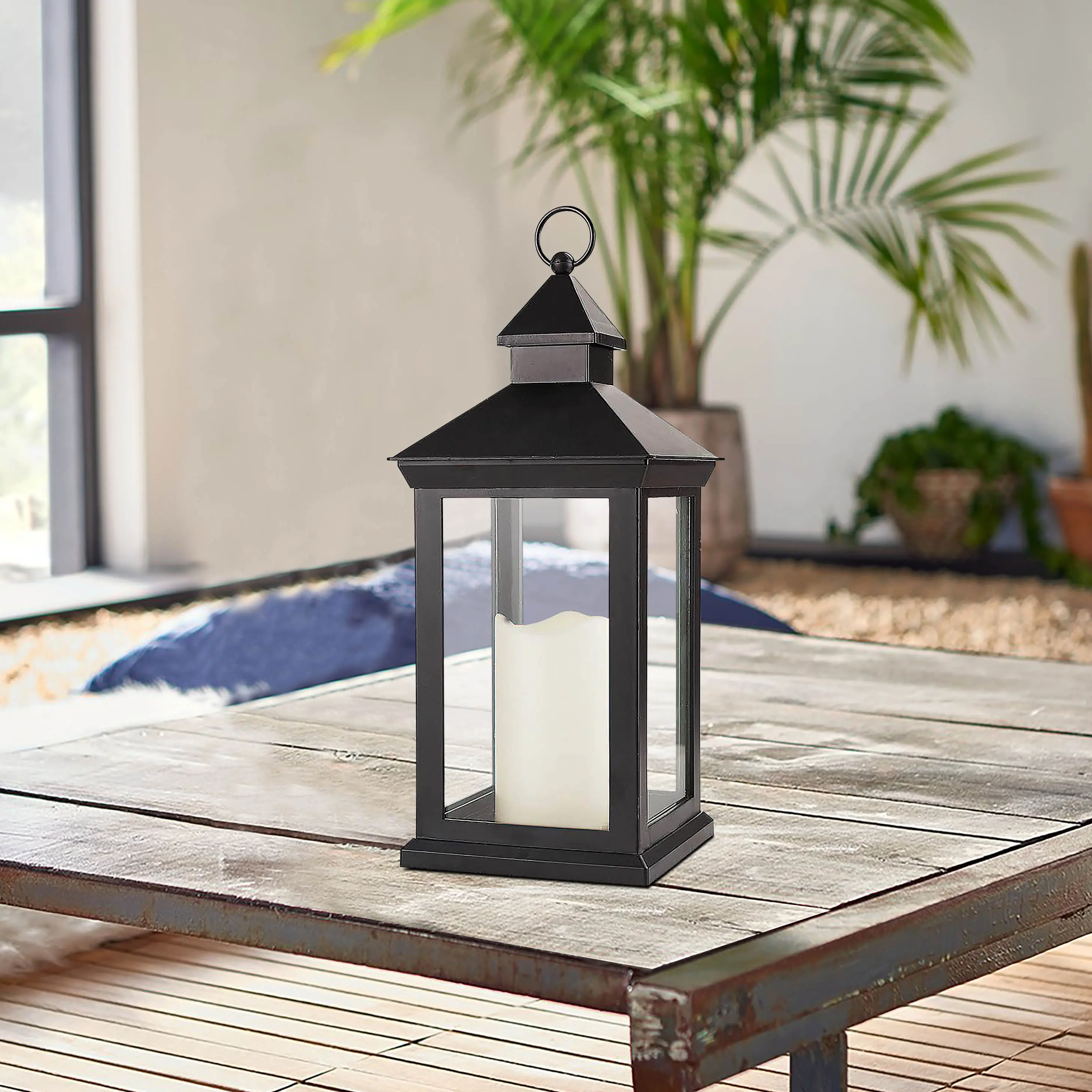 JHD0200225 Modern style cheap Home decorative lantern plastic lantern