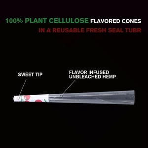110MM HONEYPUFF lezzet ön haddelenmiş konileri özelleştirilebilir sigara aksesuarları toptan konileri şeffaf selüloz kağıt tüp