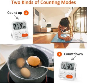 Tempo di visualizzazione della funzione di memoria conto alla rovescia positivo 3 livelli volume da cucina timer da Fitness a batteria Timer di avviso visivo - Product Image 4