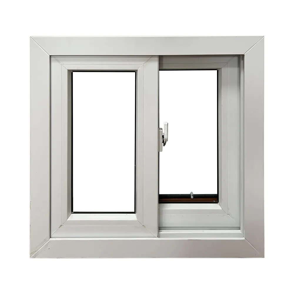 PVC/UPVC frame sliding glass windows with mosquito net sliding window