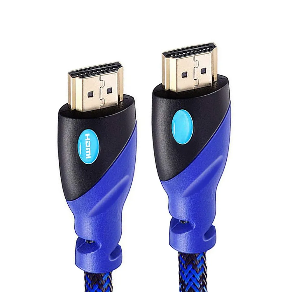 Kabel Hdmi Biru 2.1 Kabel 8K @ 60Hz 48Gbps, Kabel HDMI Kecepatan Ultra Tinggi Kompatibel dengan Apple TV Roku Samsung QLED Sony LG