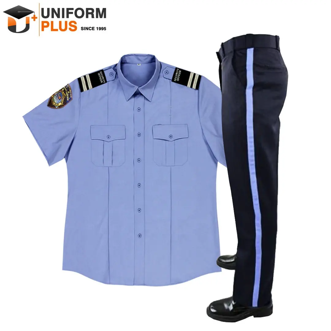 Commercio all'ingrosso di disegno della protezione azienda ufficiale camicia di vestito e pantaloni patrol set uniforme di sicurezza