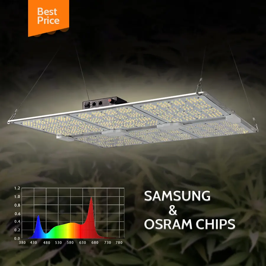 Personalizar LM281b LM301h espectro completo Led crece luces Uv Ir Panel 200W 300W 400W 600W para plantas de interior