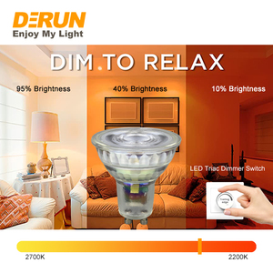 High Quality <strong>LED</strong> GU10 Dim Light Dimmable 2200K-3000K ON-OFF 3 Color Change Warm White 5W Glass Lens <strong>LED</strong> Spot Light , <strong>LED</strong>-GU10 - Product Image 6