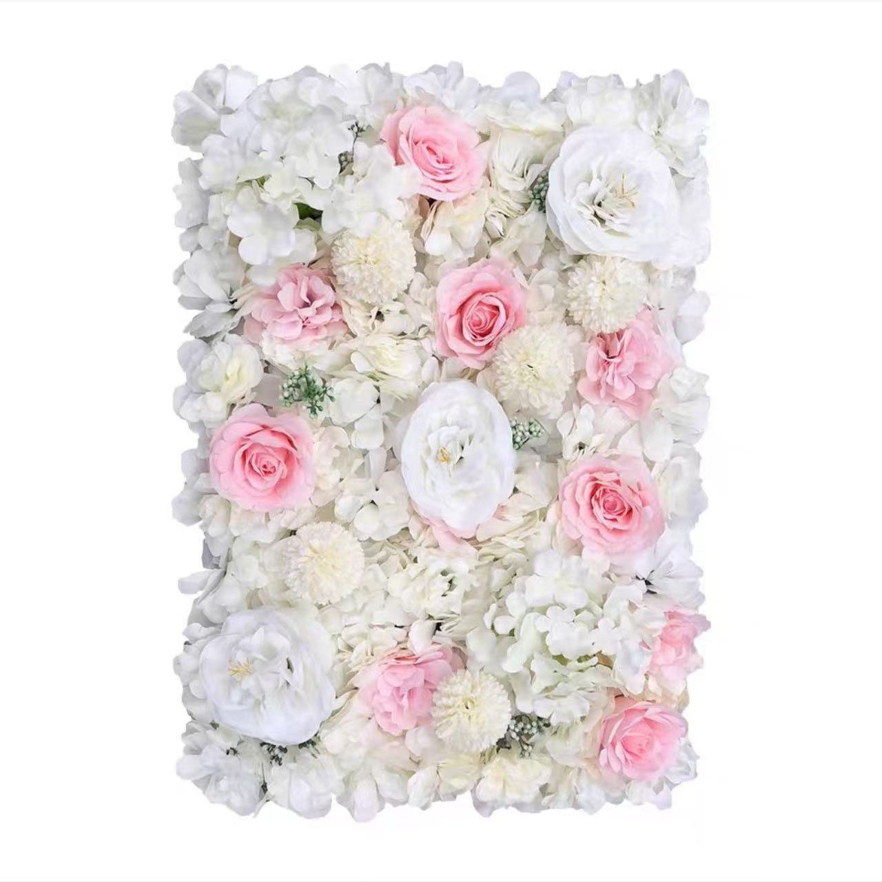 Pink and white rose wall 0.4m*0.6m