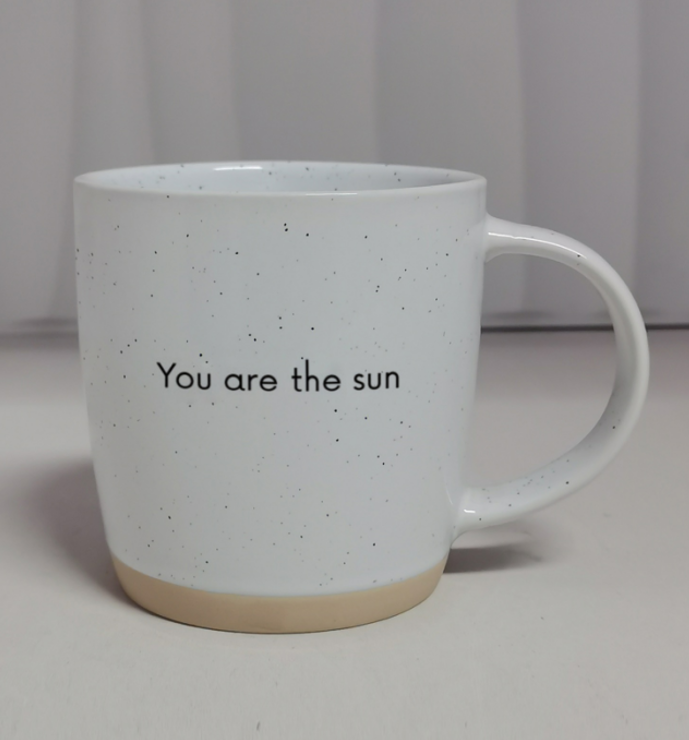 Blanc-Vous êtes le soleil Tasses en céramique