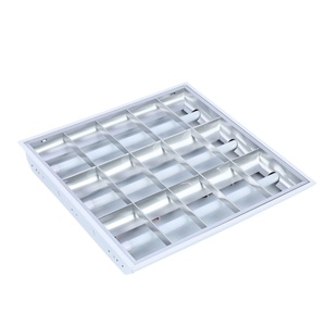 T8 floresan tüp ticari alanlar için demir çelik kapak ile panjur troffer lamba LED - Product Image 3