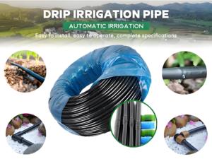 PE Mini válvula manguera rodante accesorios altos ahorro de agua cinta de goteo para jardinería jardín riego granja invernadero hogar-plástico