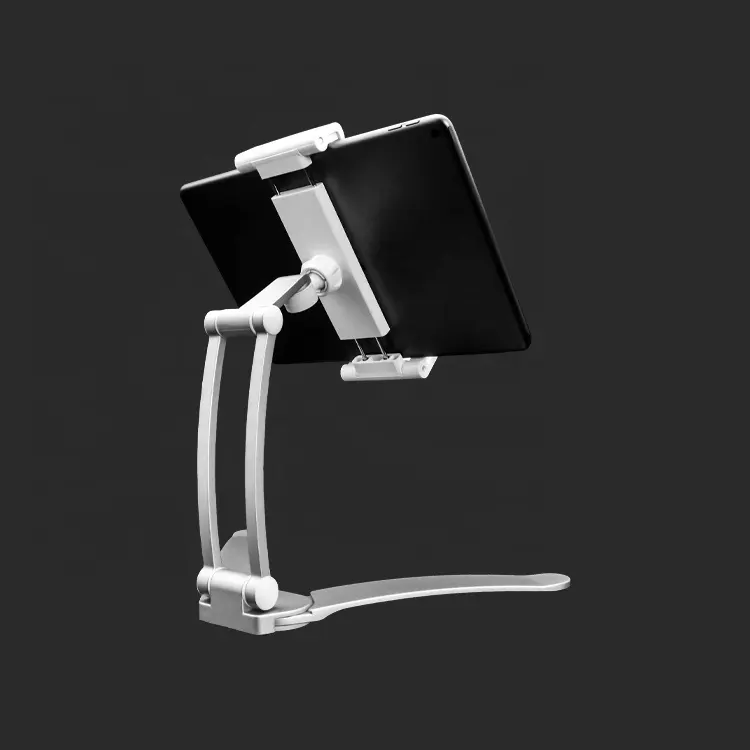 Multifunctional Aluminum Alloy Abs Silicone Flexible Arm Clip Tablet Mobile Phone Mount Desk Stand Holder desktop phone stand