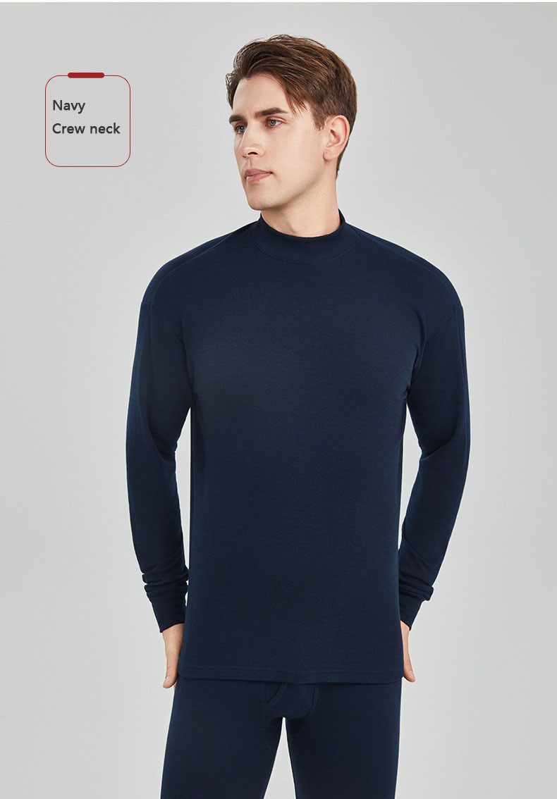 Navy crew neck