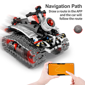 Huiye 4 Channel Kids 3 in 1 Diy <strong>Assemble</strong> Rc Car Deformation Building Block Remote Control Stunt <strong>Programming</strong> Toys Robots for Kids - Product Image 5