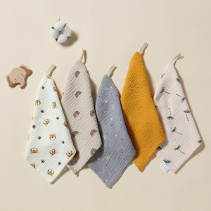 Toptan 3 adet/takım 4 katmanlı Muslin Burp bez lif Muslin yüz bez mendil Muslin bebek havlusu - Product Image 1