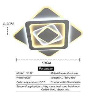 Modern <span class=keywords><strong>LED</strong></span> Teto Luz Novo Design RGB Inteligente WiFi Teto Luminária para Home Bedroom Living Room Switch Geração de Energia