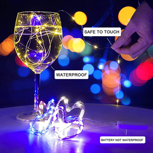 1M 10LEDs/2M 20LEDs/3M 30LEDs peri dize işıklar festivali Mini mikro bakır tel lambası pille çalışan Led şerit dize peri - Product Image 2